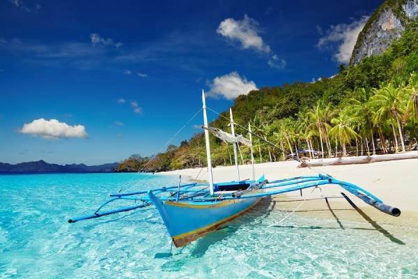 Tropical Beach in El Nido Palawan 